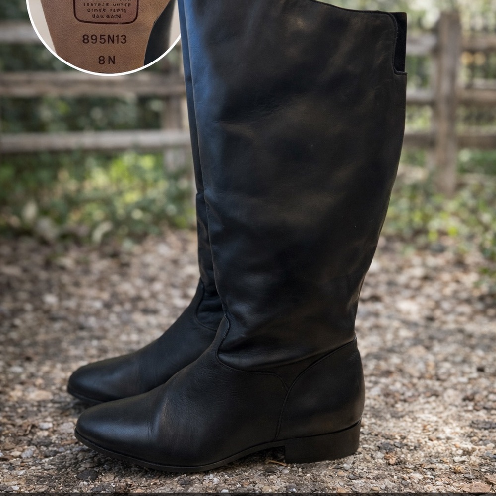 NEW 🔥 Made in Uruguay Leather Riding Boots Women’s 8N | Tall Equestrian Style - Picture 3 of 15